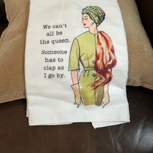 Vintage Style Printed Tea Towel